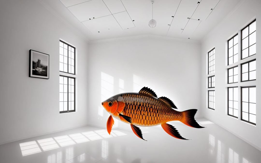 Big red fish at home